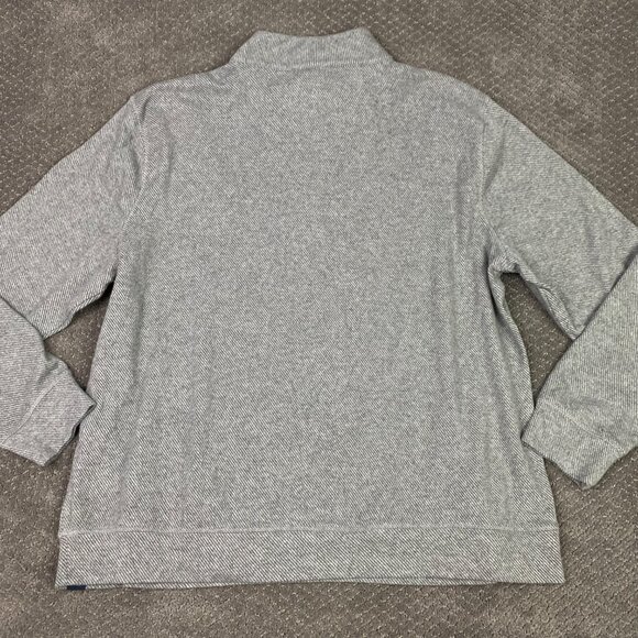 Faherty 1/4 Zip Pullover Sweater Men's XXL Gray Heather Legend Twill Stretch 2XL - Picture 7 of 13